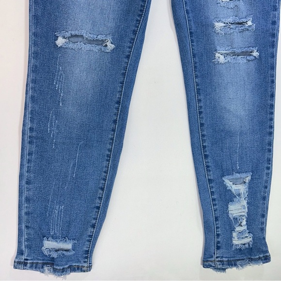 GOGO Skinny Leg Distressed Jeans Size 13 Juniors - Picture 6 of 14